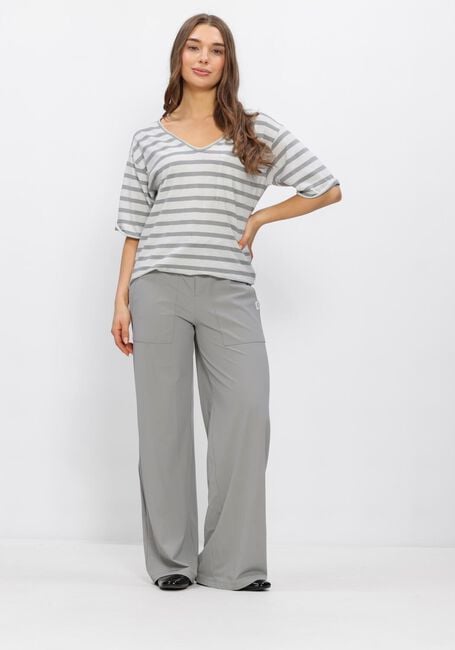 PENN & INK Haut T-SHIRT STRIPE en beige - large