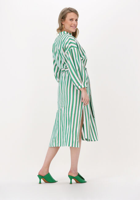 ACCESS Robe midi STRIPED SHIRT DRESS en vert - large