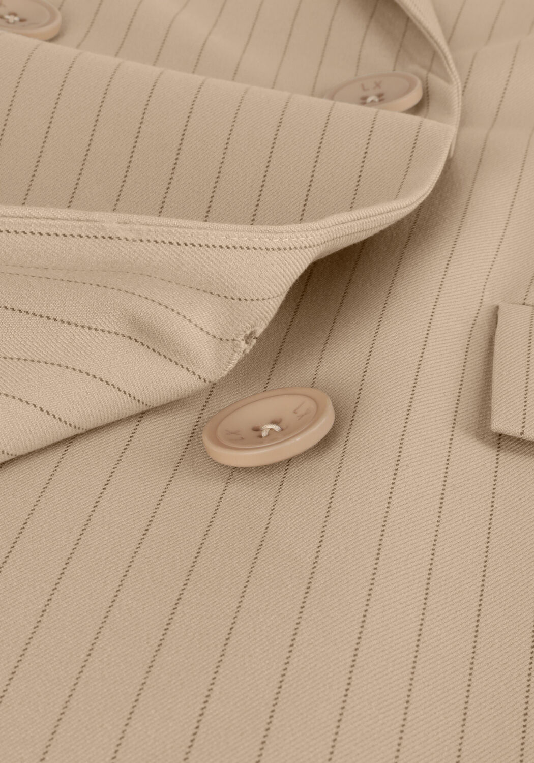 ALIX THE LABEL Manteau LADIES WOVEN PINSTRIPE COAT Sable - large