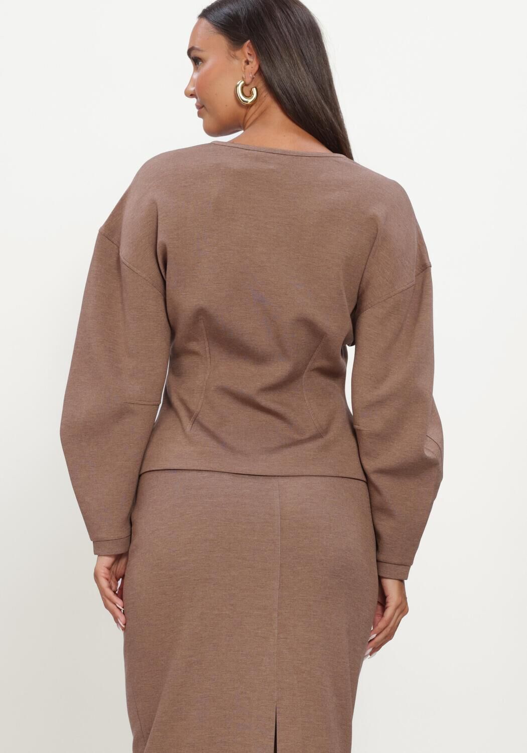 INWEAR Pull FARIIW VINCENTIW MEL JACKET en marron - large