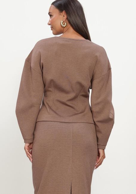 Bruine INWEAR Trui FARIIW VINCENTIW MEL JACKET - large