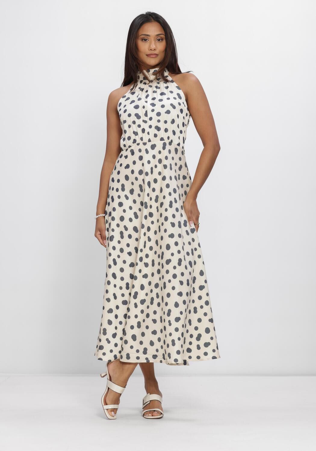 BEAUMONT Robe maxi ESTA DRESS en bleu - large