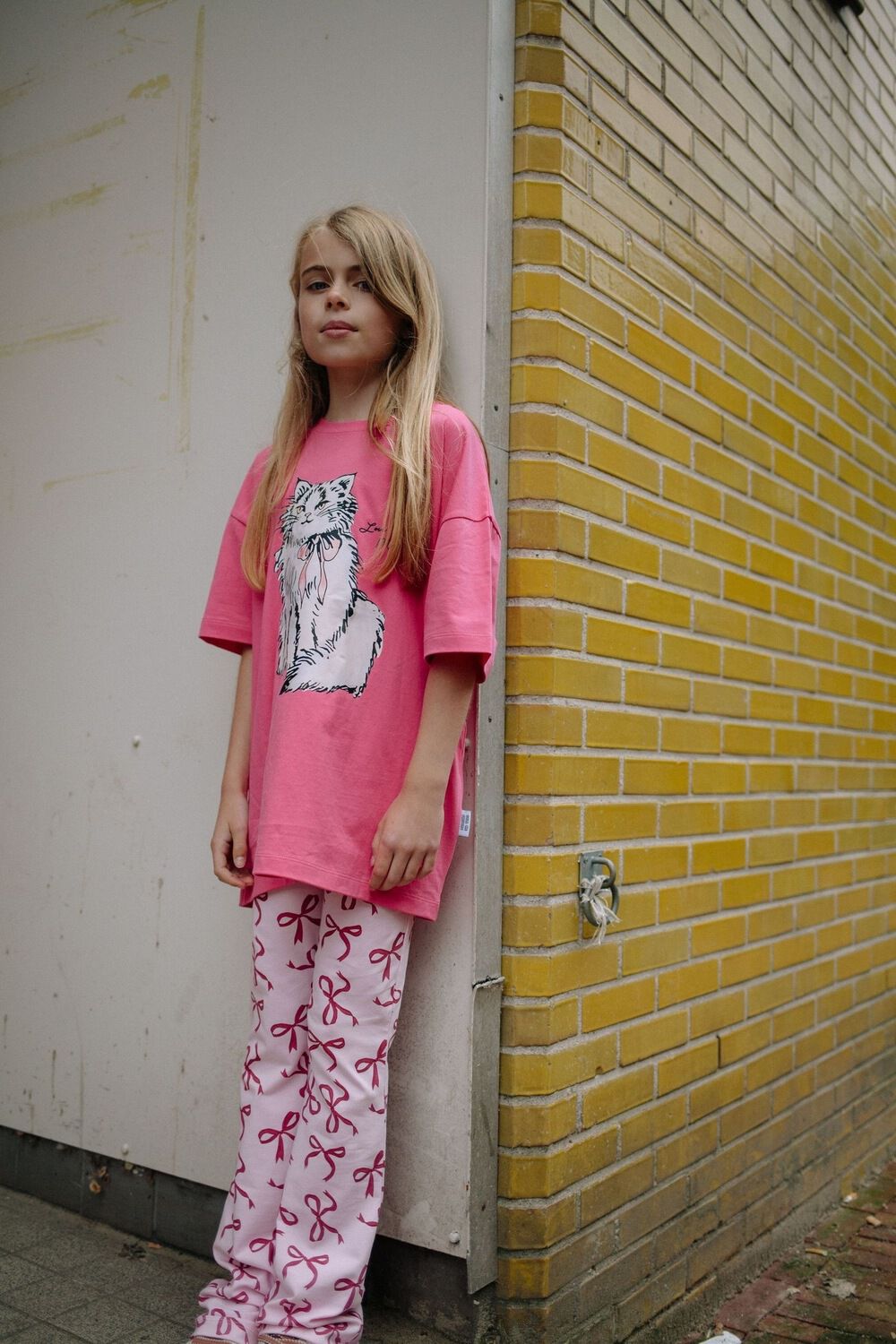 CALL ME FRANKIE T-shirt CAT T-SHIRT en rose - large