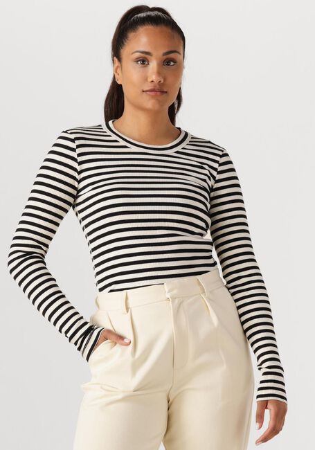 INWEAR DAGNAIW STRIPED TSHIRT LS Hauts & T-shirts en noir - large