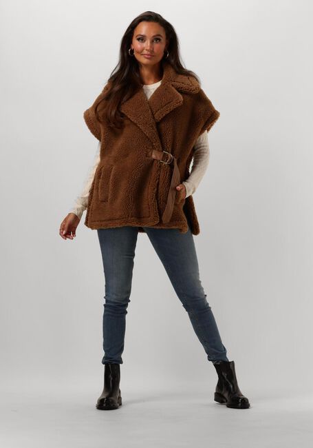 Camel LIU JO Gilet GILET TS. TEDDY Camel LIU JO Gilet GILET TS. TEDDY - large