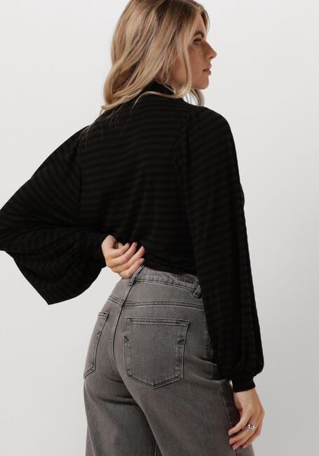 BY-BAR JOJO ROLL MELANGE STRIPE TOP Hauts & T-shirts en noir - large