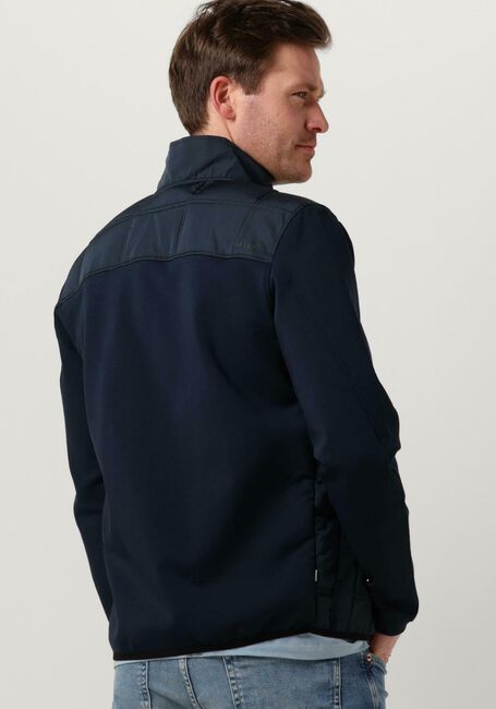 CAST IRON Jack BOMBER JACKET COTTON POLAR FLEECE Bleu foncé - large