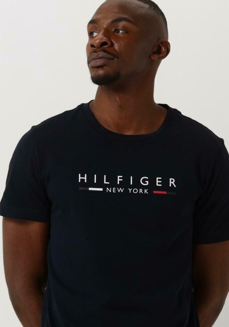 TOMMY HILFIGER T-shirt HILFIGER NEW YORK TEE Bleu foncé - large