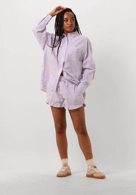 COLOURFUL REBEL VICKY STRIPED DROPPED SHOULDER BLOUSE Blouses Lilas - large