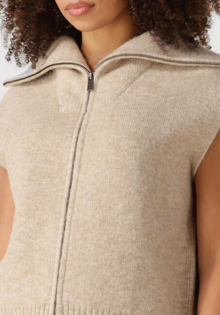 KNIT-TED Gilet MAY en beige - large
