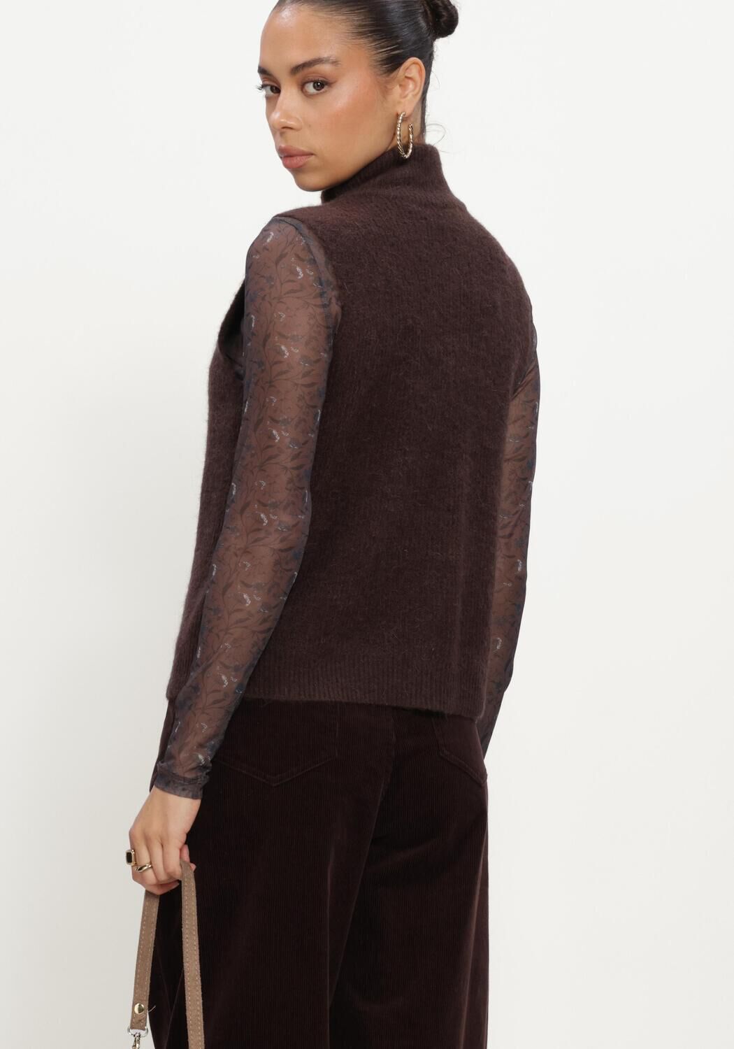 MSCH COPENHAGEN Haut MSCHCILIA HOPE M ZIP VEST en marron - large