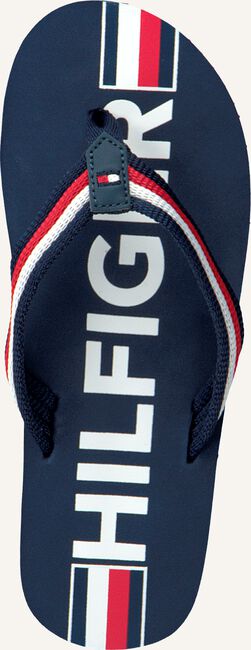 Blauwe TOMMY HILFIGER Slippers MAXI LETTERING PRINT Blauwe TOMMY HILFIGER Slippers MAXI LETTERING PRINT - large