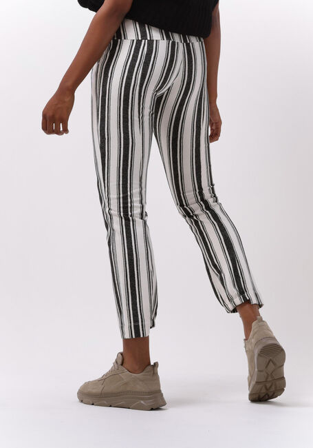 Gebroken wit 10DAYS Pantalon STRAIGHT JOGGER STRIPES - large