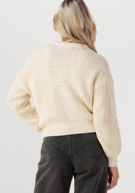 Creme ROUGE EDIT Trui ROUMICALA LS O-NECK KNIT - large
