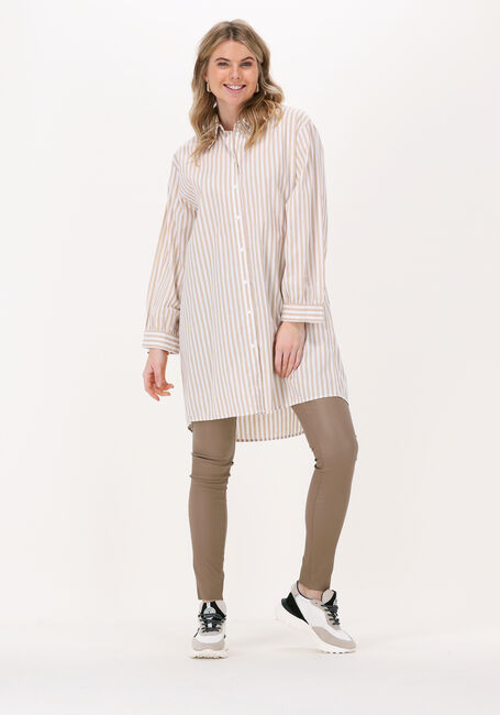 OBJECT Mini robe OBJANNIS L/S SHIRT en beige - large