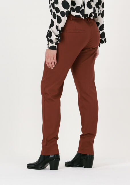 SUMMUM Pantalon TROUSERS CLASSIC STRETCH en marron - large