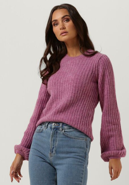 MODSTR&Ouml;M Pull GOLDIE O-NECK en violet - large