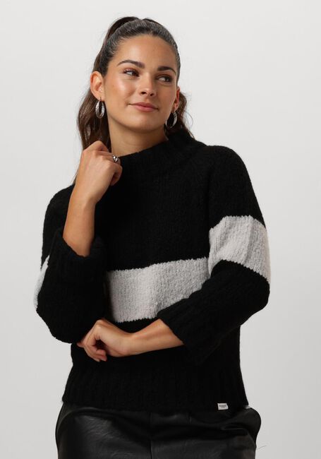PENN & INK Pull 225 JUMPER STRIPE en noir - large