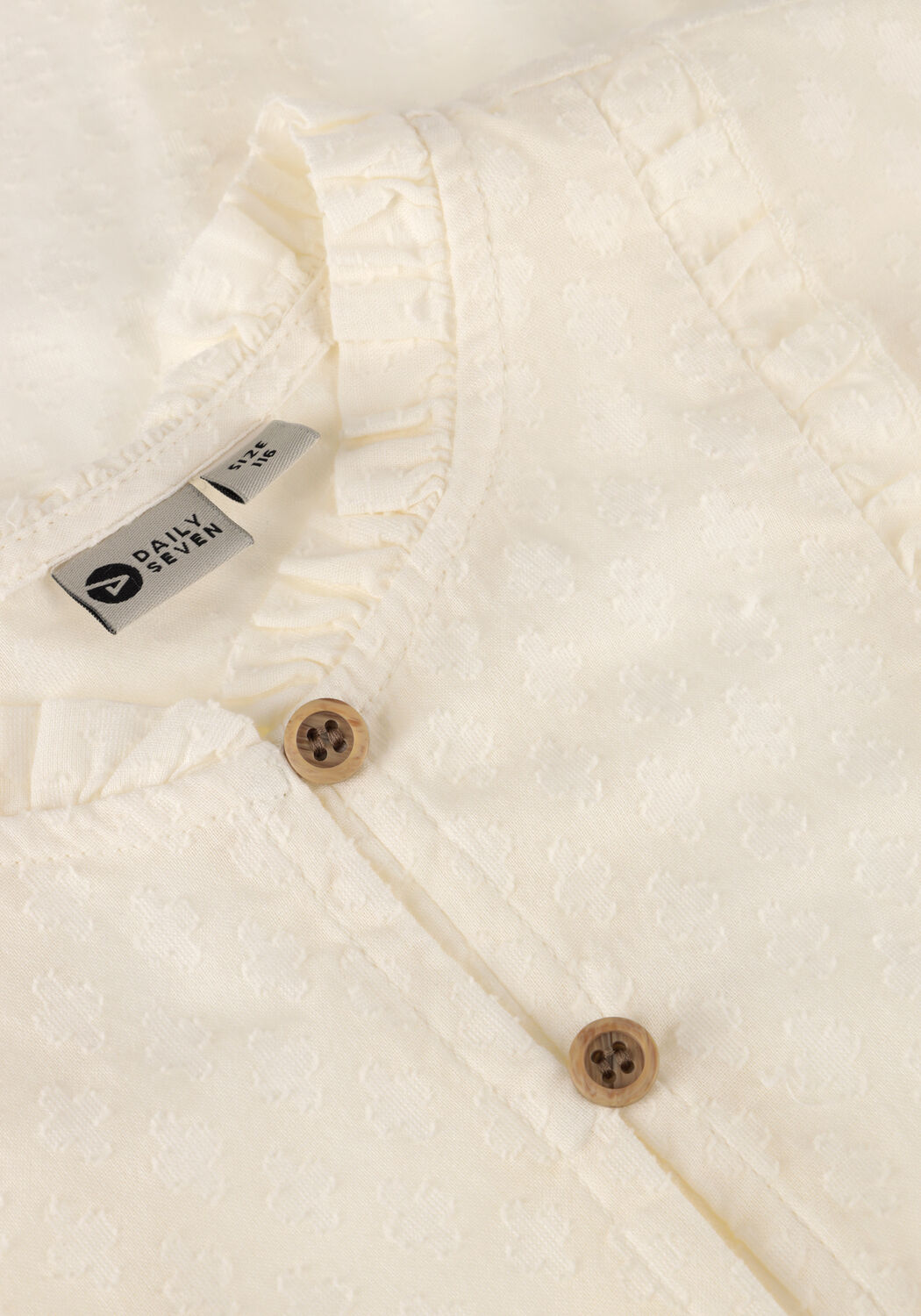 Gebroken wit DAILY7  SHIRT LONGSLEEVE RUFFLE - large