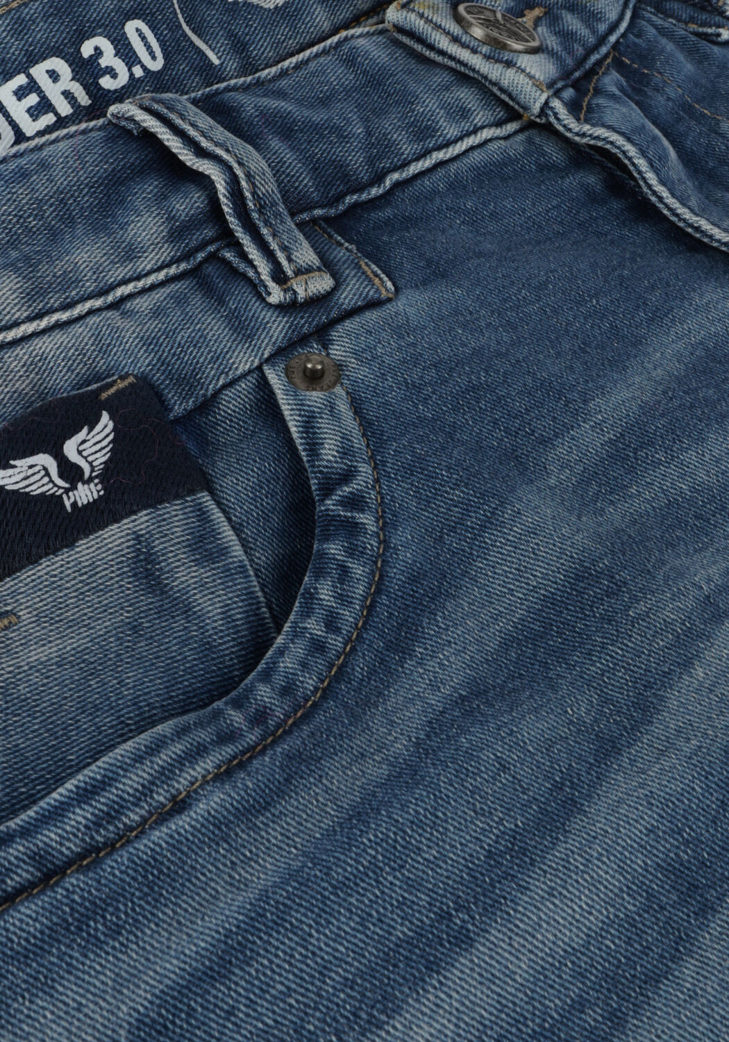 Blauwe PME LEGEND Jeans TAILWHEEL SHORTS BRIGHT BLUE SOFT - large