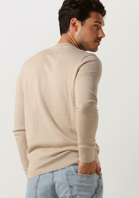 BUTCHER OF BLUE Pull STRUCTURE CREW en beige - large