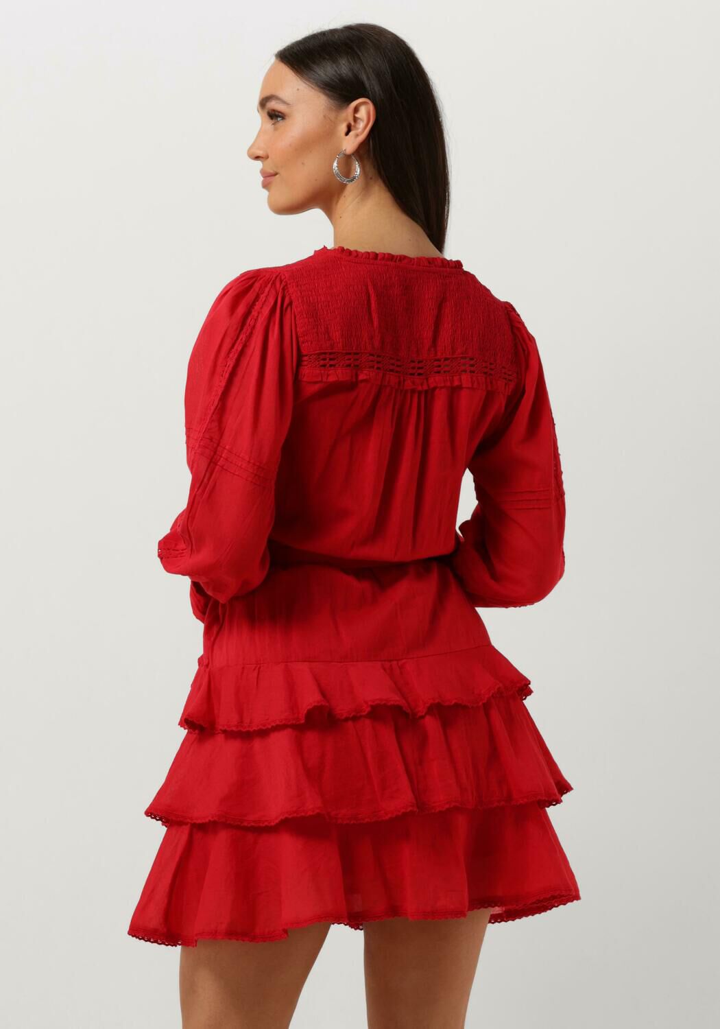 NEO NOIR Mini robe ADA S VOILE DRESS en rouge Omoda