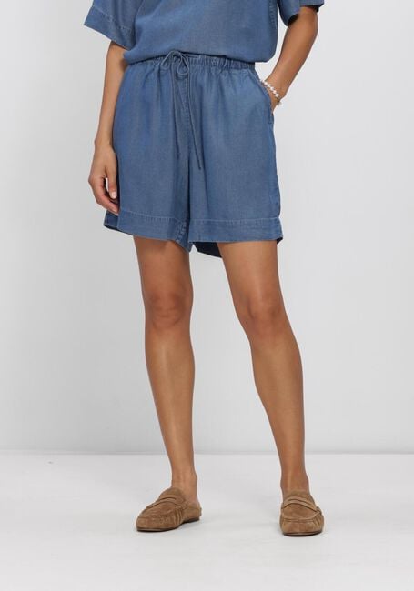 Blauwe SELECTED WOMEN Korte broek SLFJANNA MW ELASTIC STRING SHORTS - large