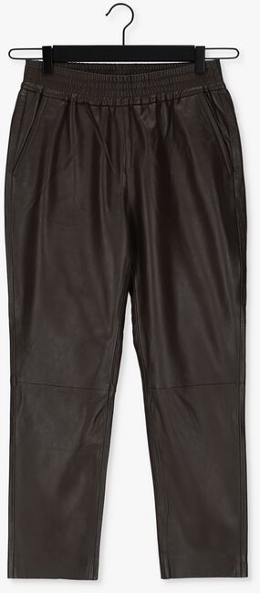CO'COUTURE Pantalon SHILOH CROP LEATHER PANT en marron - large