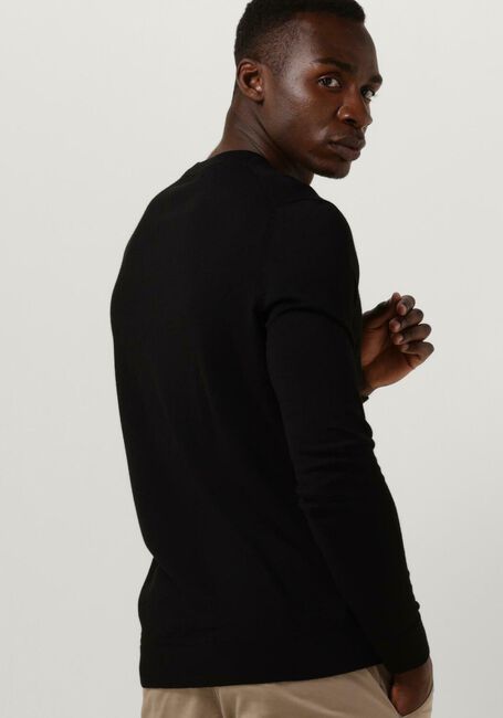 SELECTED HOMME Pull SLHTOWN MERINO COOLMAX KNIT CREW en noir - large
