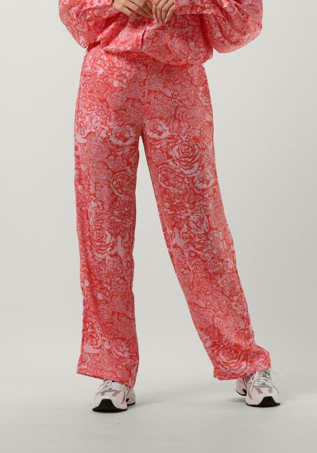 Roze MSCH COPENHAGEN Pantalon MARICEL MYRINA PANTS AOP - large