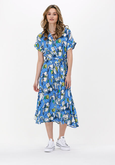 Blauwe POM AMSTERDAM Midi jurk LYNN LILY - large