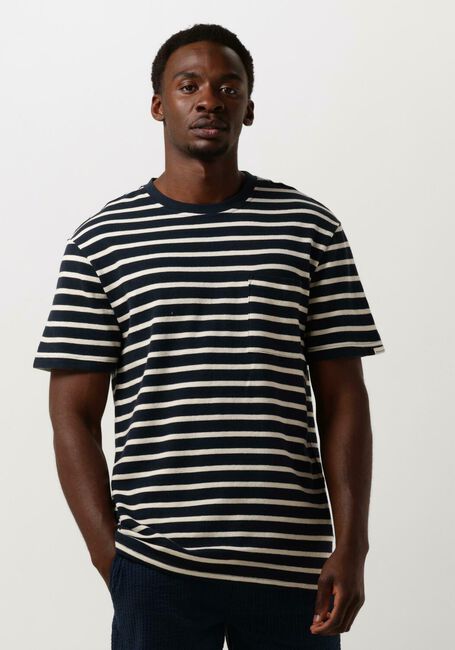 ANERKJENDT T-shirt AKKIKKI S/S STRIPE TEE - GOTS en bleu - large