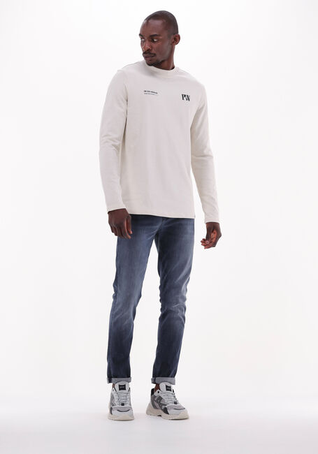Gebroken wit PUREWHITE Polo / T-shirt CREWNECK JERSEY LONG SLEEVE WITH GRAPHIC PRINTS - large