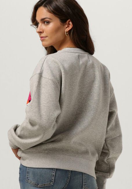 JANICE Pull SWEATER DAMES ANDY LOGO en gris - large