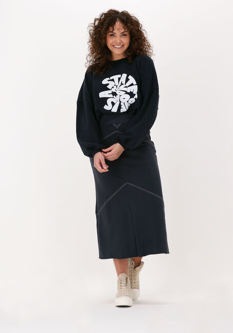 10DAYS Jupe midi A-LINE SKIRT Bleu foncé - large