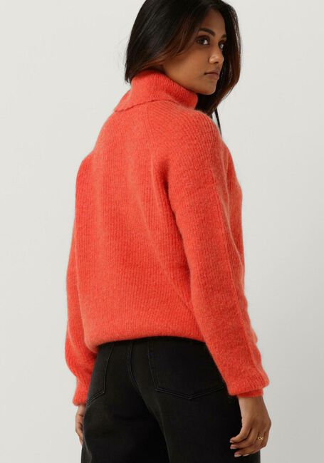 CO'COUTURE Pull LEONA RIB ROLL KNIT en orange - large
