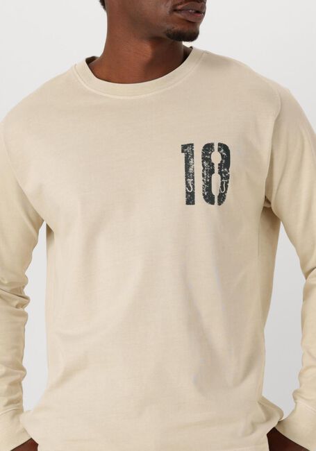 Beige BUTCHER OF BLUE T-shirt ARMY 18 BOB LOOSE TEE LS - large