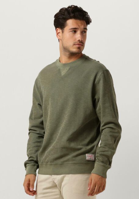 SCOTCH & SODA Pull REGULAR FIT GARMENT DYED SWEATSHIRT IN ORGANIC COTTON en vert - large