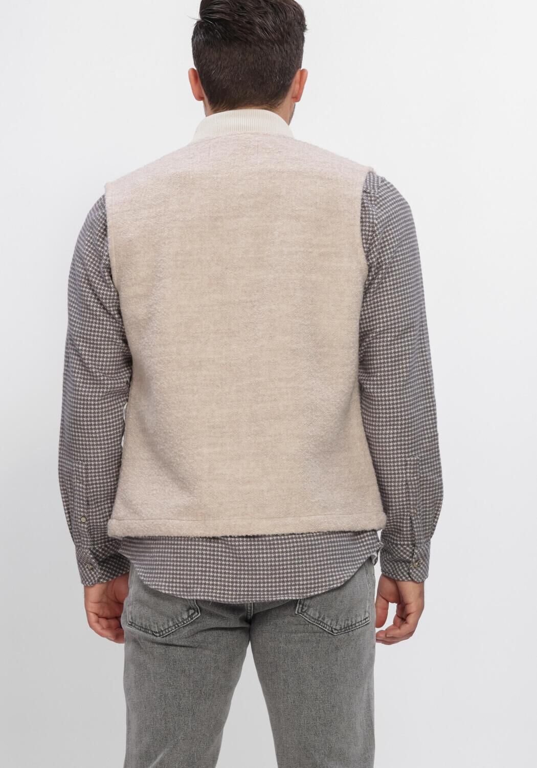 DSTREZZED Veste sans manches DS_NILS TEDDY VEST en beige - large