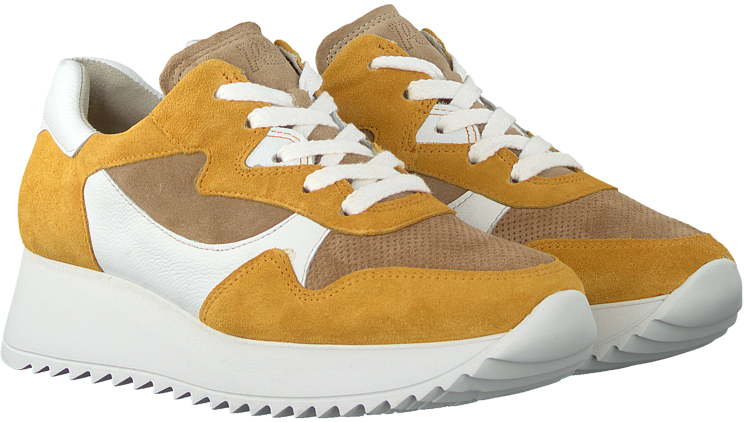 Gele PAUL GREEN Lage sneakers 4949 | Omoda