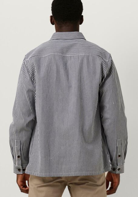 ANERKJENDT Surchemise AKOSCAR CANVAS STRIPE OS Bleu foncé - large