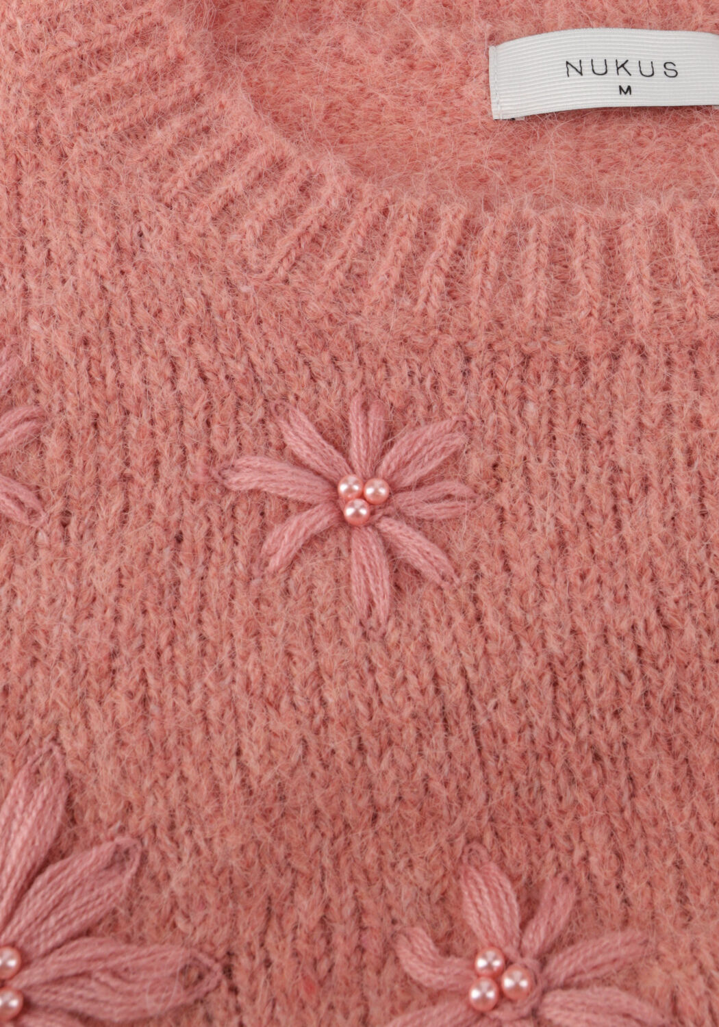 Roze NUKUS Trui KONSTANZA PULLOVER FLOWER - large