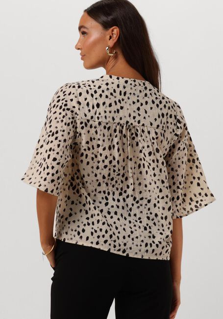 Beige MSCH COPENHAGEN  MSCHANGELINA SHIRT AOP - large