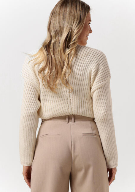 ANOTHER LABEL Pull ALIA KNITTED PULL L/S en blanc - large