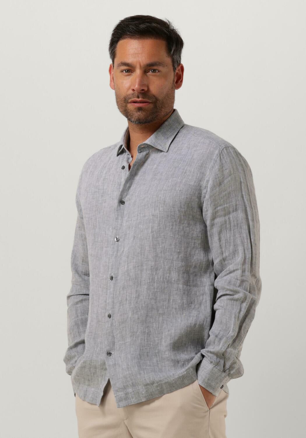 Heren linnen blouse sales