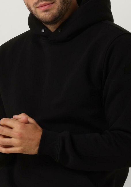 PUREWHITE Chandail HOODIE WITH RIVETS DETAILS en noir - large