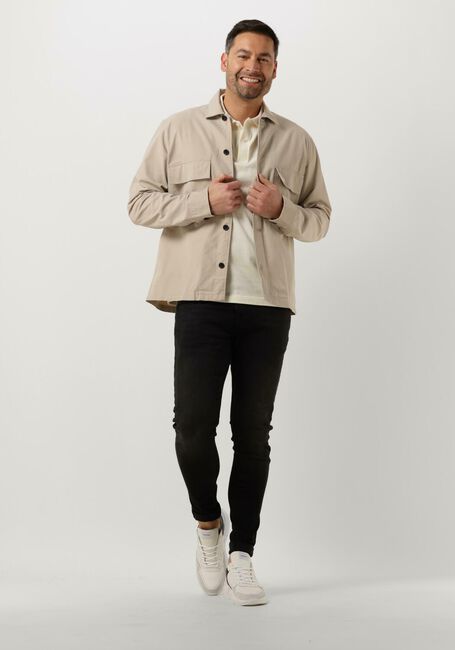 CALVIN KLEIN Surchemise COTTON NYLON OVERSHIRT en beige - large