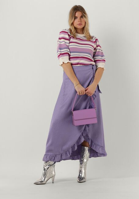 Paarse FABIENNE CHAPOT Midirok BOBO FRILL SKIRT 216 - large