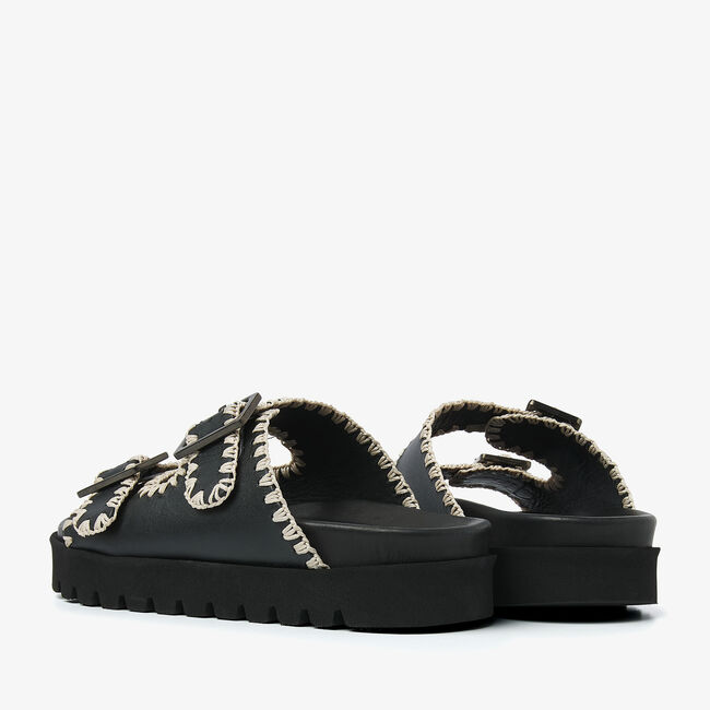 Zwarte VIA VAI Slippers RAE TAARA - large