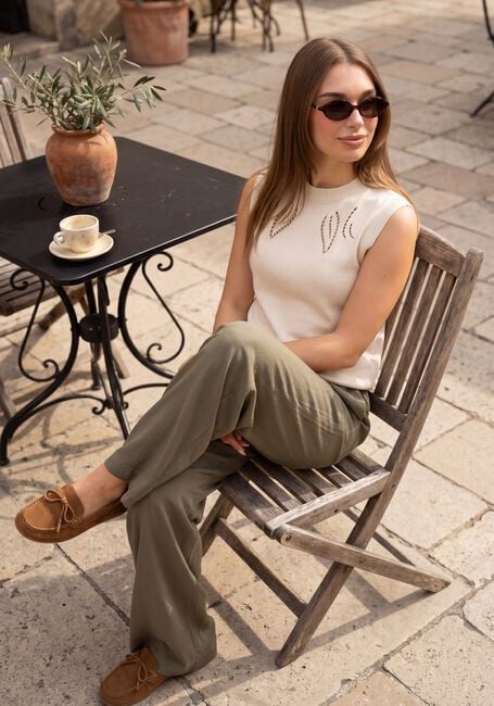 Olijf Y.A.S. Broeken/jumpsuits YASNARA HW PANT S. - large